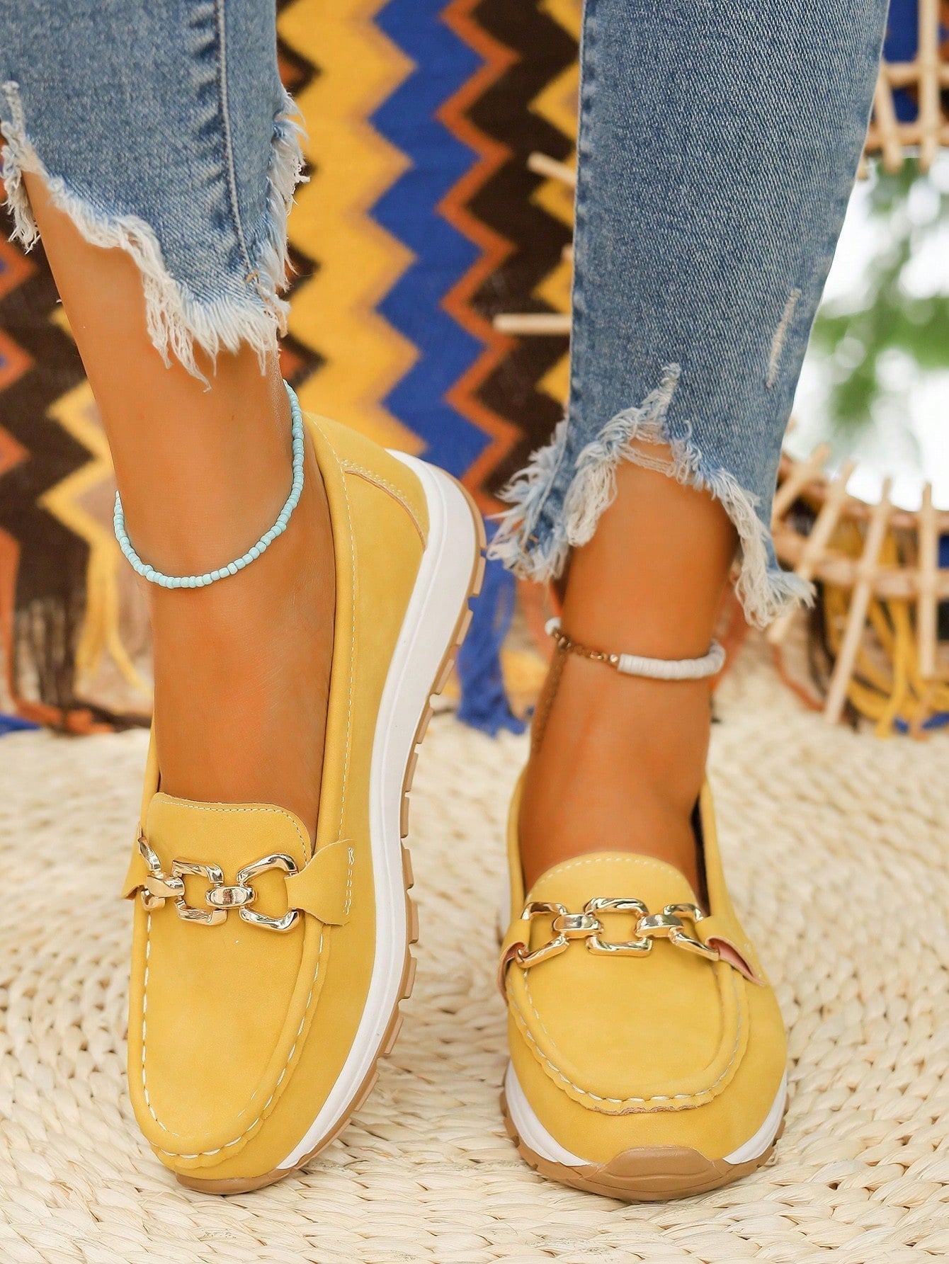 יאסים | נעלי לופר שטוחות עם אבזם